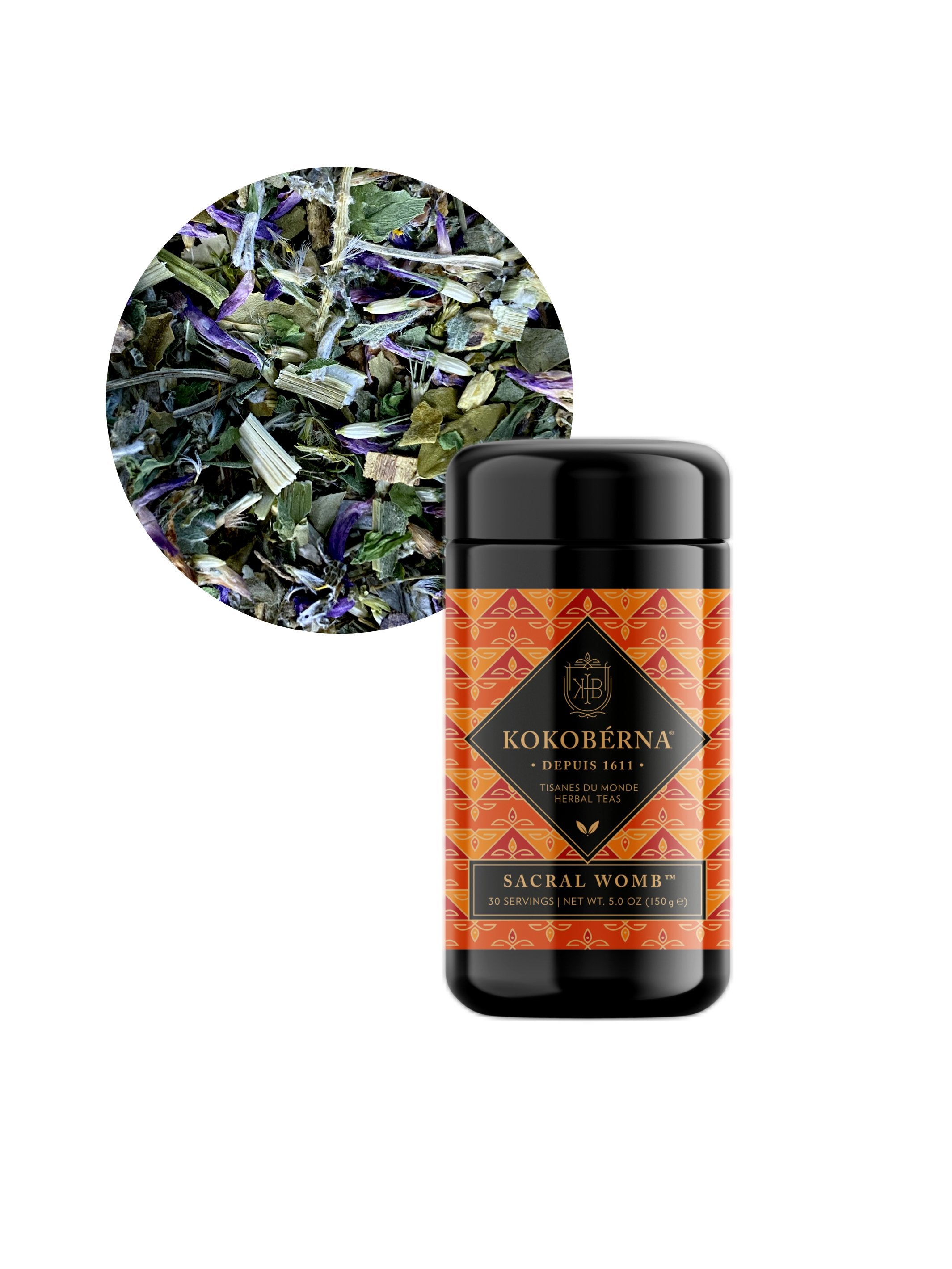SACRAL WOMB Organic Herbal Tea is formulated to enhance the female reproductive system of women. Helps ease period cramps, lessen PMS and facilitate feminine balance. Supports liver function. Reduces symptoms associated with fibroids, cysts, polyps, pcos, menopause, hot flashes, womb wellness, womb detox, hormonal acne, best detox tea